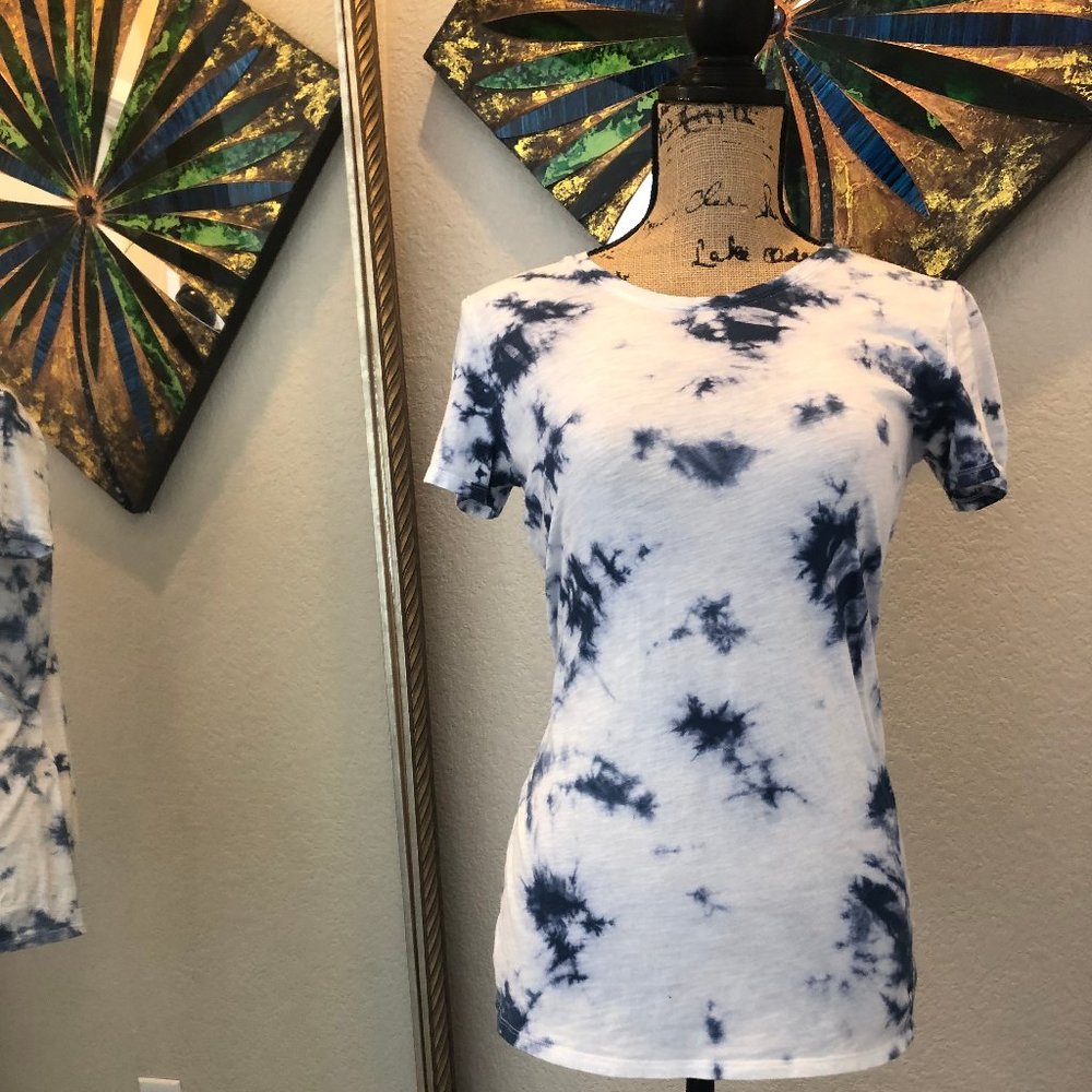 Tie dye fitted tee